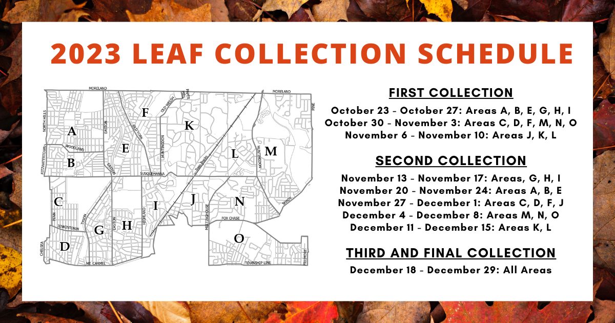 Abington Township announces fall leaf collection schedule Glenside Local