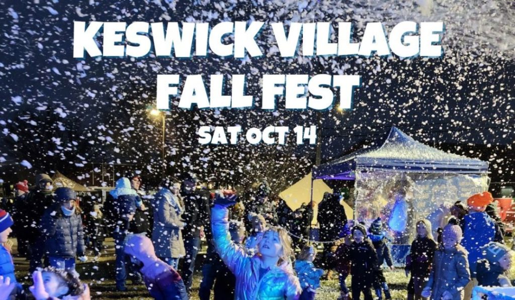 Tickets to Keswick Village Fall Fest's 'Snow Zone' on sale now