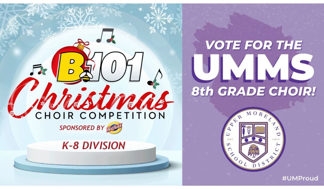Voting opens Wednesday for Upper Moreland Middle School 8th grade choir