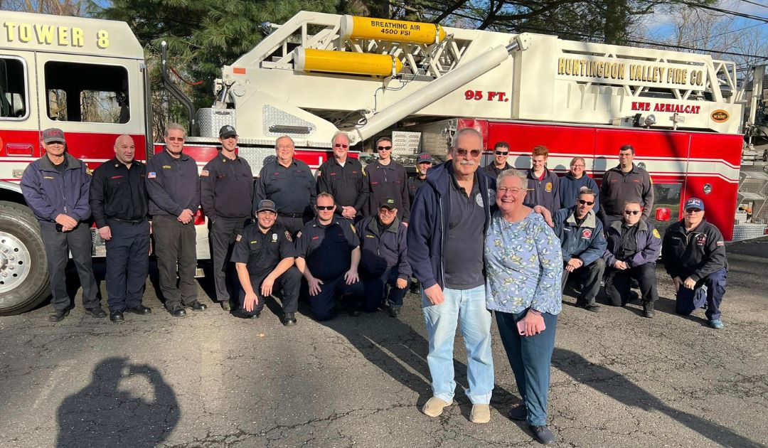 Huntingdon Valley Fire Company bids farewell to Chief Schadegg after 46