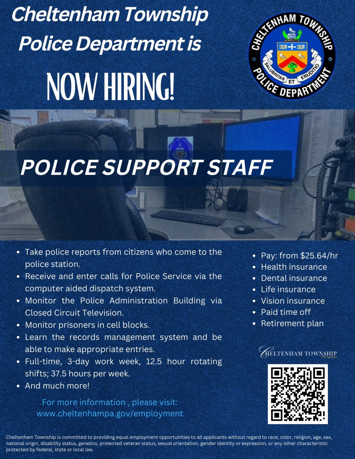 Cheltenham police now hiring support staff, crossing guards - Glenside ...