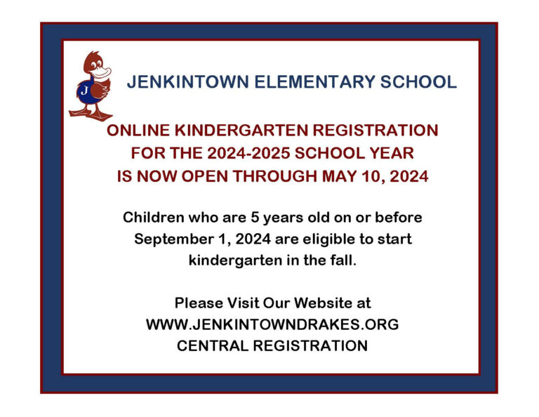 Jenkintown School District kindergarten registration now open